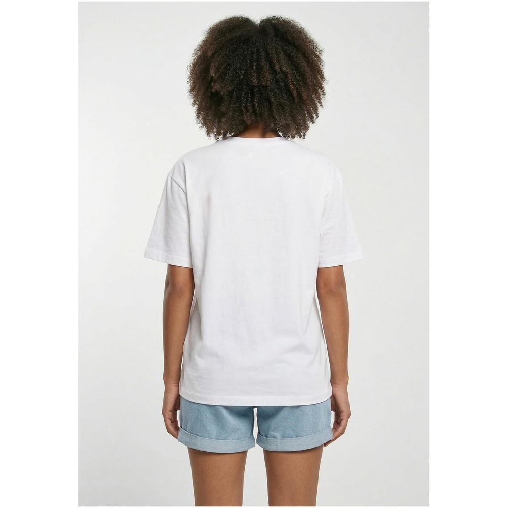 Urban Classics - Heart Logo Loose Dames Tshirt - Wit